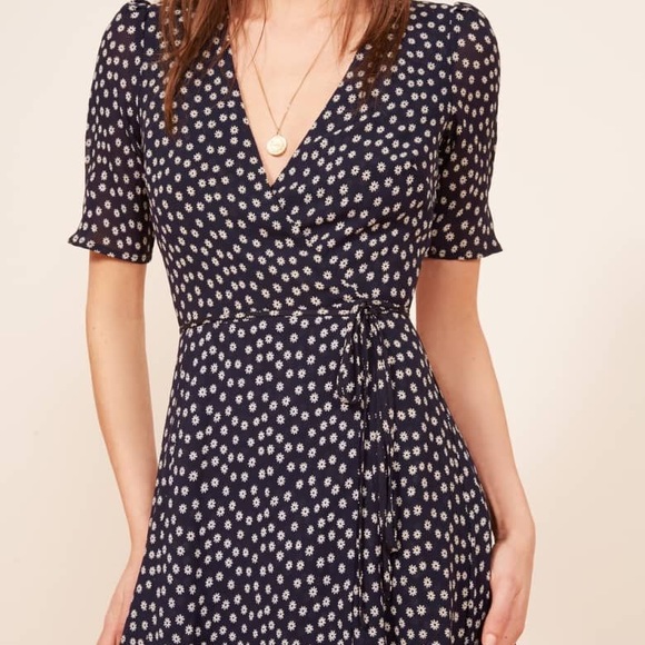 Reformation Lucky Wrap Dress - Picture 2 of 6